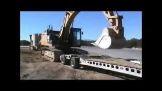 Loading a CAT 336 on a Murray 16 Tire