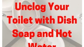 How to Unclog a Toilet With Dish Soap and Hot Water