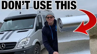 Stop Using Radiant Reflectix As Vapour barrier in a self-build camper van