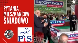 Jarosław Kaczyński - pytania mieszkańców - Śniadowo