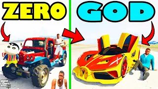 Franklin Upgrading ZERO CAR To GOD SUPER CAR in GTA 5 | SHINCHAN and CHOP