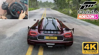 Koenigsegg Agera RS - Forza Horizon 5 - Logitech g29 gameplay (Steering Wheel + Shifter)