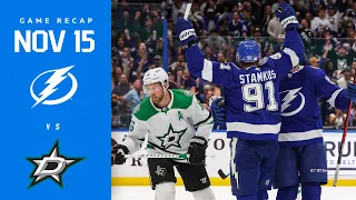 RECAP: Stars @ Lightning 11/15/22 | 500 🍎's