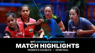 Shin Yubin/Jeon Jihee vs Diya Parag Chitale/Sreeja Akula | WD SF | WTT Contender Zagreb 2023