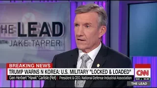 Gen. Hawk Carlisle on Lead with Jake Tapper talking North Korea & Foreign Affairs