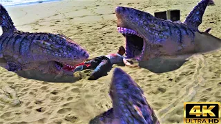 Sand Sharks - Gli Squali Attaccano sulla Sabbia e la Morte dello Squalo Gigante (4K)