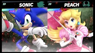 Super Smash Bros Ultimate Amiibo Fights – Request #11106 Sonic vs Peach