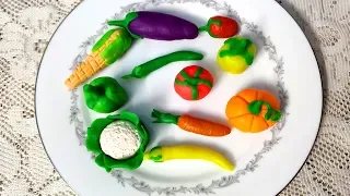 DIY How to Make Realistic Miniature Vegetables Using Polymer Clay | Clay Modelling | DIY Clay Ideas