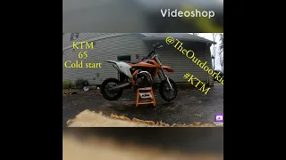 KTM 65 (cold start)