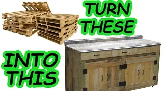 Turning pile of wood pallets into beautiful outdoor cabinet - Pallet Builds - Jotmon