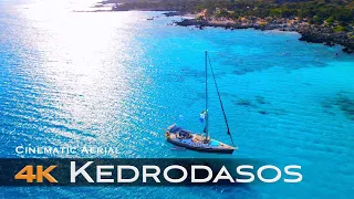 KEDRODASOS Elafonisi 🇬🇷 Drone 4K παραλία Κεδρόδασος Κρήτη Crete Ultra HD