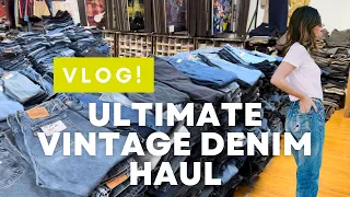 ULTIMATE VINTAGE DENIM HAUL AT THE BEST VINTAGE DENIM SHOP!