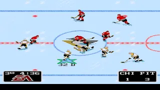 NHL '94 "Game of the Night" Blackhawks @ Pens "1992 Stanley Cup Final" game 2 Christina Aguilera x2