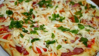 ПИЦЦА  на сковороде за 10 мин| Быстрый рецепт пиццы