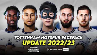 TOTTENHAM HOTSPUR FACEPACK 2022/23 | SIDER AND CPK | EFOOTBALL PES 2021 & SP FOOTBALL LIFE 2023