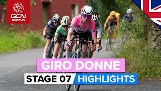 Attacks Fly On The Final Climb 💥 | Giro Donne 2023 Highlights - Stage 7