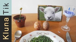 Special EASTER eggs for lunch! Kluna Tik Dinner #60 | ASMR eating sounds no talk