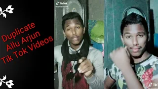 Duplicate Allu Arjun Tik Tok Videos