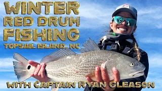 How to catch REDFISH on SOFT PLASTICS! Winter Red Drum Fishing with Capt. Ryan Gleason