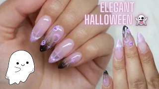 Purple Halloween Nails | Born Pretty Cat Eye Gel | Apres Gel-X