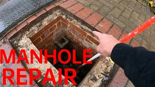 Manhole Repair Using Prestressed Concrete Lintels