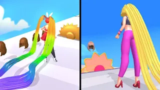 Forward vs Reverse Gaming in in Hair Challenge(New Update) | All Levels Gameplay