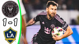 Los Angeles Galaxy - Inter Miami 1:1 - All Goals & Highlights - Messi Goal