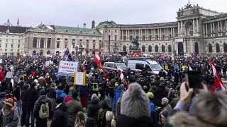 Über 40.000 protestieren in Wien gegen Corona-Maßnahmen