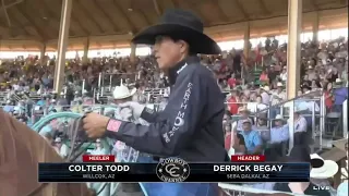Derrick Begay/Colter Todd Make 6.6-Second Run in Finals to Win Pendleton