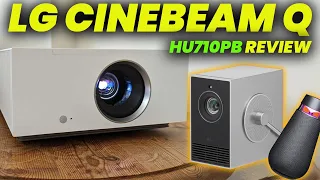 lg cinebeam q hu710pb review 2024: Portable 4K Projector Powerhouse