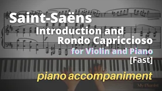 Saint-Saëns - Introduction and Rondo Capriccioso, Op.28: Piano Accompaniment [Fast]