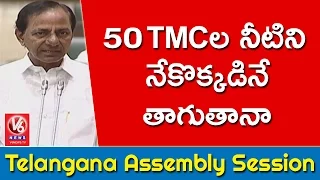 CM KCR Reacts Strongly Over Construction Of Mallanna Sagar | TS Assembly Sessions | V6 News