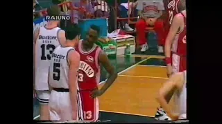 Sasha Danilovic 1994 LEGA Final G1  Buckler Bologna- Scavolini Pesaro