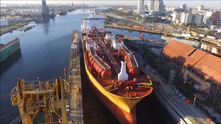 Drone Shot of Shipyard