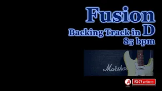 Fusion Guitar Backing Track in D (85bpm)
