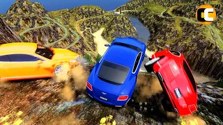 GTA 4 Cliff Drops Crashes with Real Cars mods Ep. 70 | Odycrash