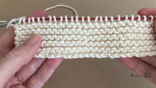 How to knit GARTER stitch with PERFECT EDGE stitches from cast on - for beginners