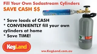 How to Fill Your Own Sodastream Cylinders/Bottles at Home - Save Cash - More Convenient