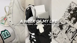 vlog: week of my life, manga unboxing, shopping, what i eat & anime, going out, etc