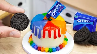 Yummy Chocolate Cake 🌈 Awesome Miniature Rainbow Chocolate Cake Decorating | 1000+ Miniature Ideas