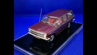 Модель Волги ГАЗ-24-02 (1973г), тёмно-вишнёвого цвета в масштабе 1:43, производитель ICV, №ICV242B