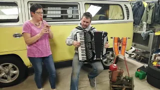 The Sash and Marching Through Georgia or The Billy Boys tin whistle accordion Suffolk Colt Lawnmower