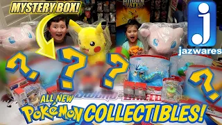 ALL NEW POKEMON COLLECTIBLES FROM JAZWARES! OPENING MYSTERY POKEMON BOXES FILLED WITH SURPRISES!