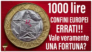 Moneta 1000 lire 1997 "confini errati" Quanto Vale? errore raro della Repubblica Italiana