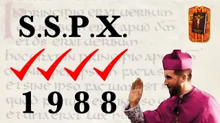 I was wrong about the SSPX -- 1988 Consecrations and attending SSPX Masses. Both good.