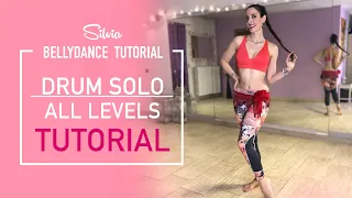 Drum solo all levels  BELLYDANCE TUTORIAL by Silvia Brazzoli