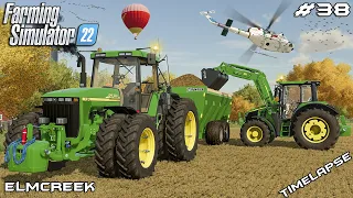 TRANSPORTING and SPREADING manure on the FIELDS | Elmcreek | Farming Simulator 22 | Episode 38