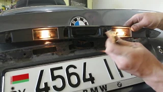 BMW E46 ужас, сгнила подсветка номера. DIY repair car number light