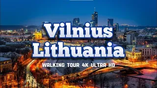Vilnius 🇱🇹| Capital Of Lithuania | Walking tour of top attractions In 4K|Calm background music