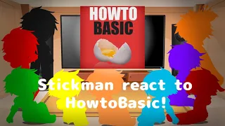 Stickman react to HowtoBasic! || GCRV || (Unoriginal?) || (Special 23.2k subs!)